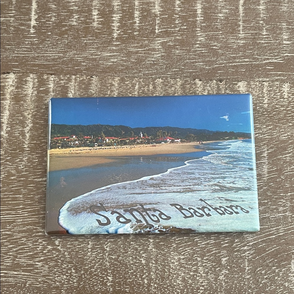 Santa Barbara California Beach Scene Magnet